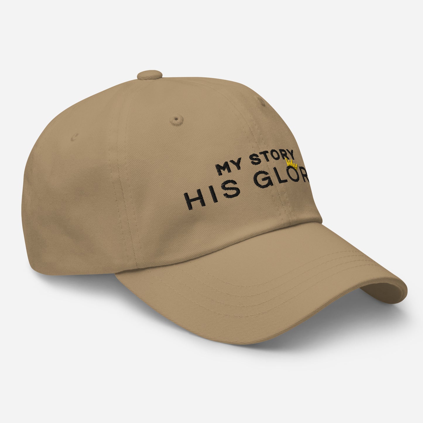 His Glory Classic Dad Hat - Khaki