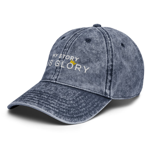 God's Glory Vintage Cap - Navy