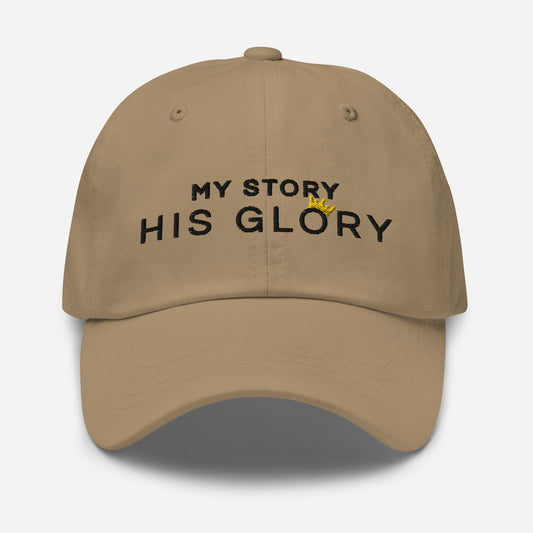 His Glory Classic Dad Hat - Khaki