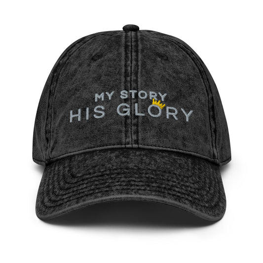 His's Glory Classic Vintage Cap - Black