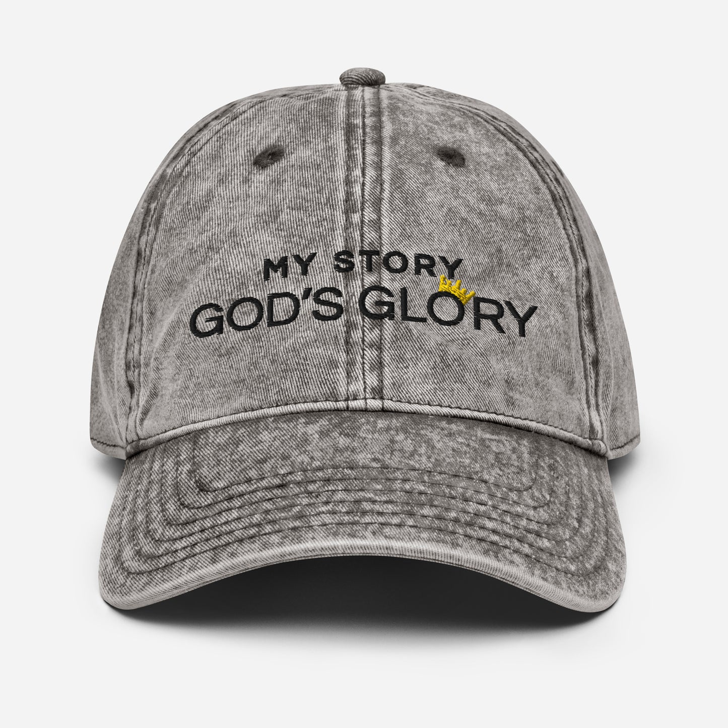 God's Glory Vintage Cap - Charcoal Grey