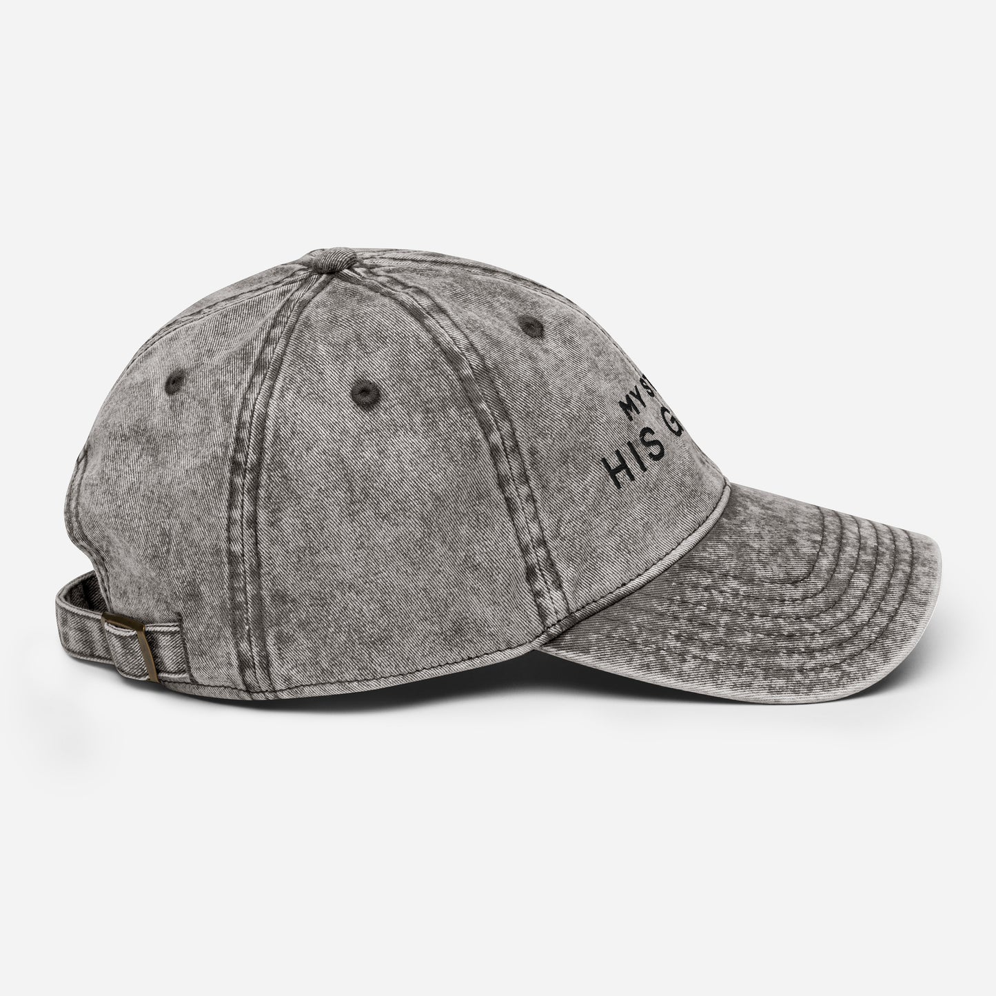 His Glory Vintage Cap - Charcoal Grey